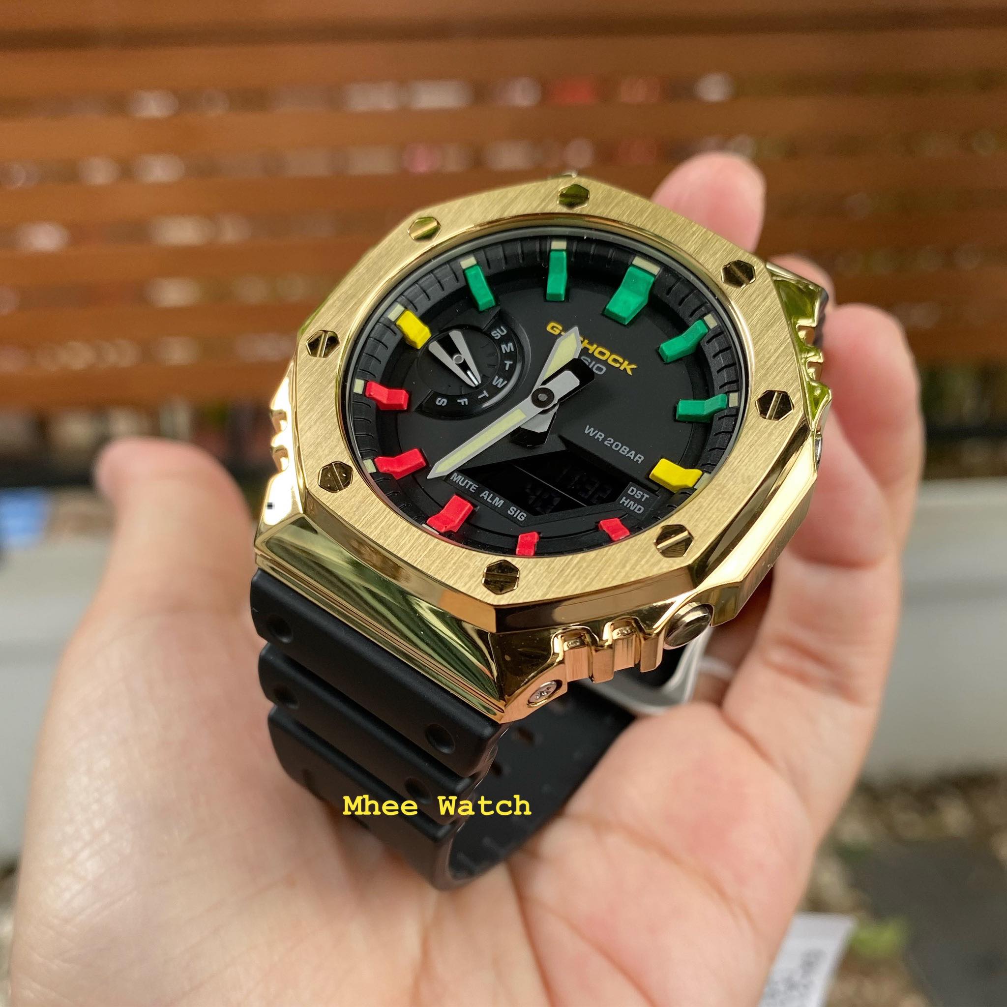 G-SHOCK AP Rasta Metal Face Ga-2100 ผลงานCustpmสุดเทพ