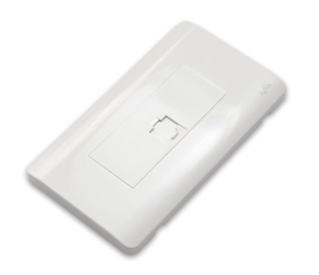 US-2331 : SHINY EXCLUSIVE FACE PLATE 1 PORT w/Shutter