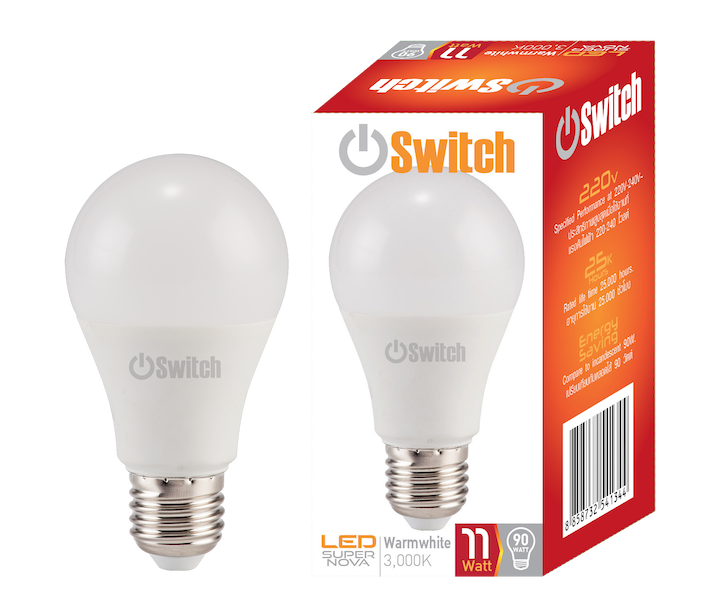 LED A60 Super Nova 11w Warmwhite