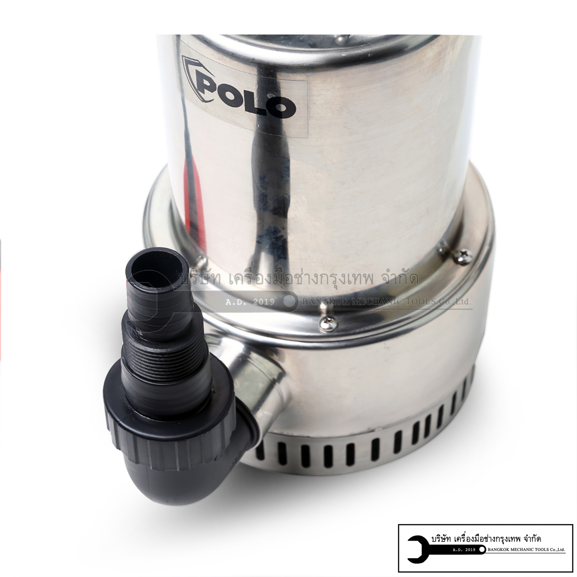 POLO ปั๊มจุ่ม เสื้อสแตนเลส ชนิด น้ำสะอาด ขนาด 400W และ 750W รุ่น SS-400C และ SS-750C