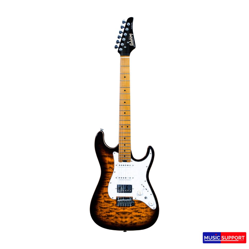 Soloking MS-3 Custom Roasted Maple FB Binding HSS QUILTED