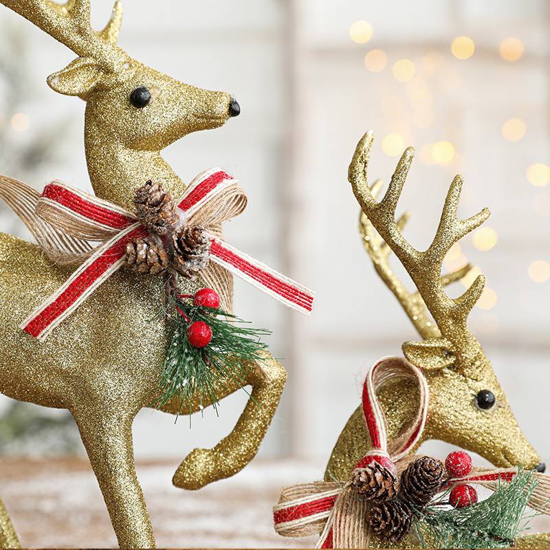 CT149B103 FAMITOSS กวางเรนเดียร์ ของแต่งคริสต์มาส กวาง ตกแต่งบ้าน Cristmas