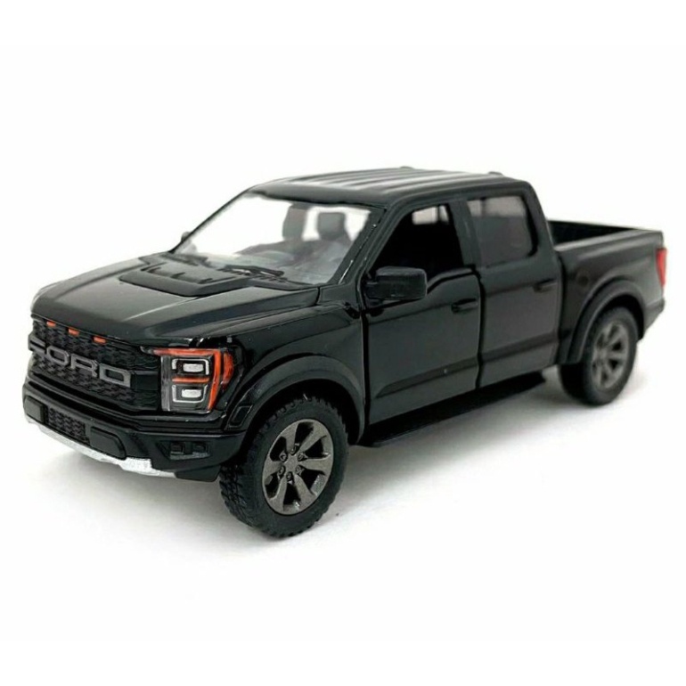 โมเดลรถกระบะ Ford Raptor ปี 2022 อัตราส่วน 1:46 สีดำ