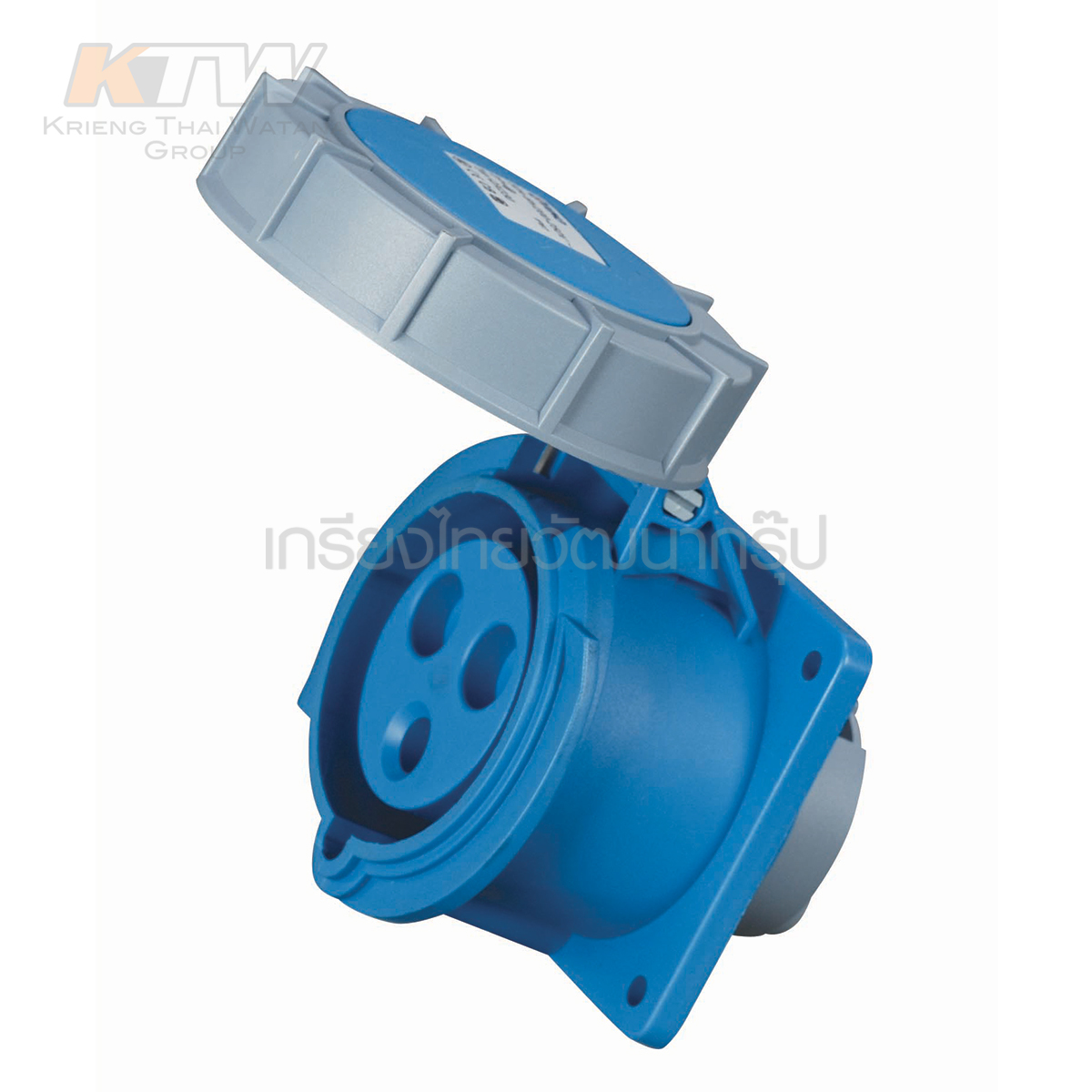 MARATHON ปลั๊กและเต้ารับอุตสาหกรรม เอ็นจิเนียริ่งพลาสติกที่ไม่ลามไฟ แบบ ฝังตรง