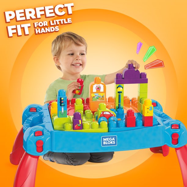 Mega Bloks First Builders Build 'n Learn Table with Big Building Blocks (30 PCS) บล๊อคต่อสำหรับเด็กเล็ก