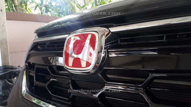 Logo H Type R สปอร์ตหน้า หลัง และพวงมาลัย (ดำ/แดง/ดำ-แดง)