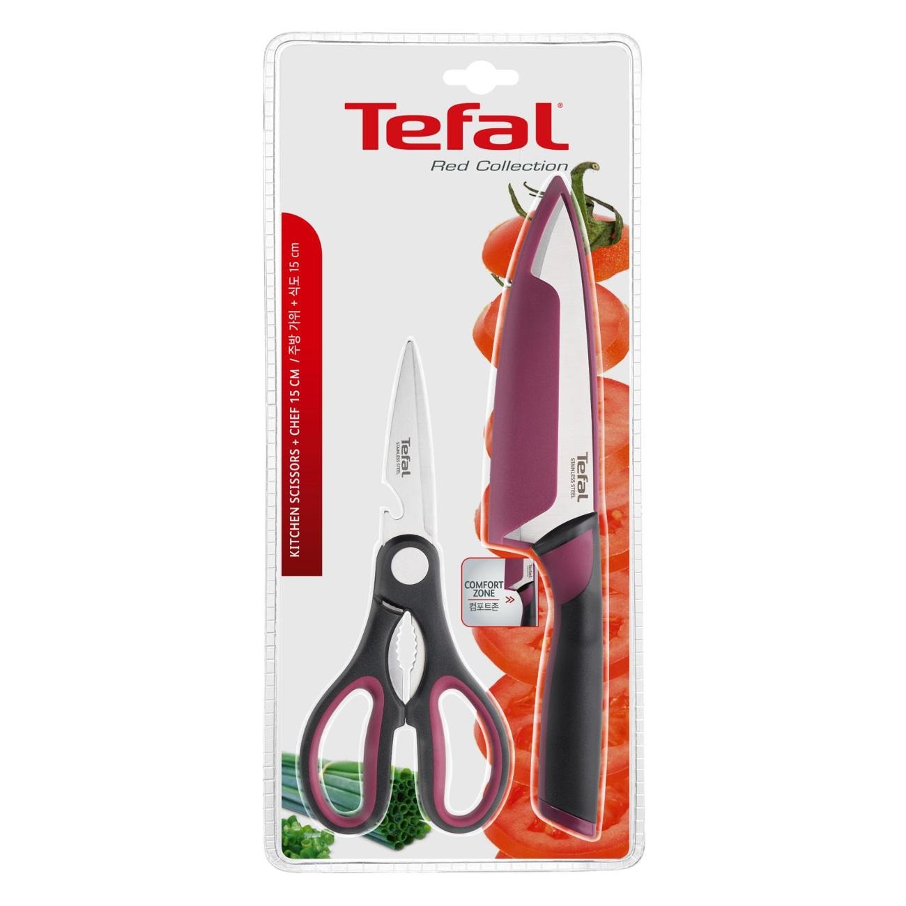 TEFAL มีด Comfort Set ( มีด + กรรไกร ) รุ่น K250S225