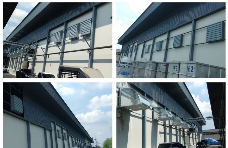 ผลงานการการออกแบบ ติดตั้งระบบระบายอากาศ แก้ไขปัญหาความร้อน