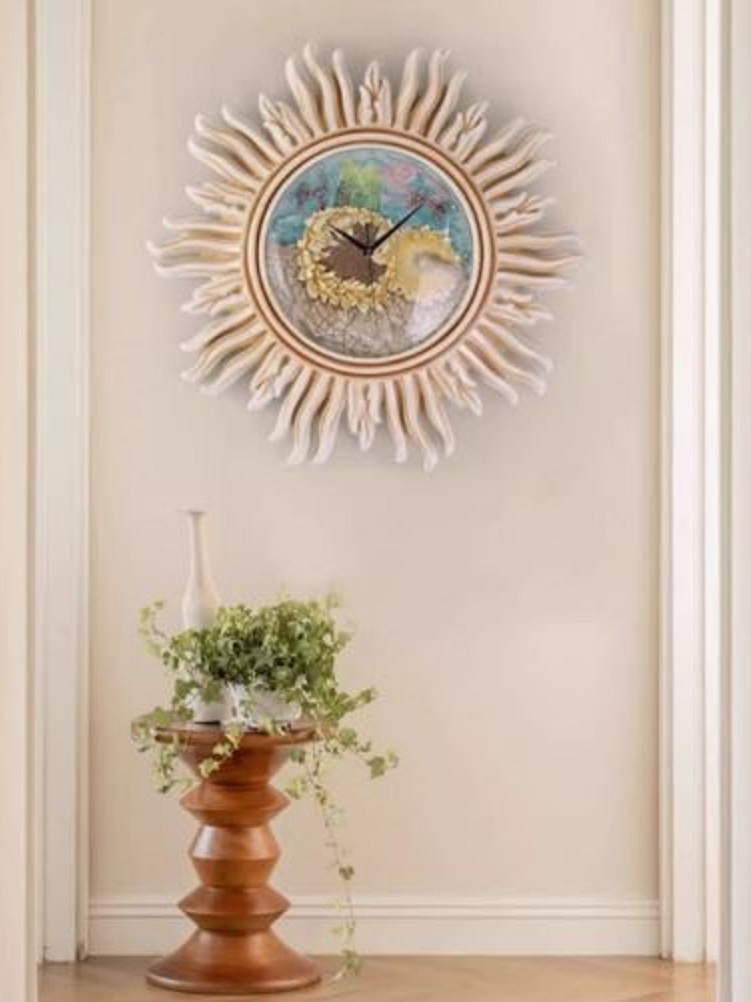 CT222C062 INTERY นาฬิกาภาพวาด Wall Clock Art นาฬิกาติดผนัง ไฟติดผนัง