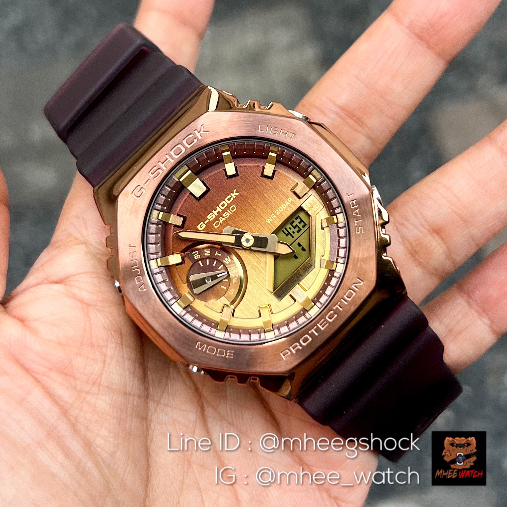 G-SHOCK Metal Face Champagne ของแท้ ประกันศูนย์