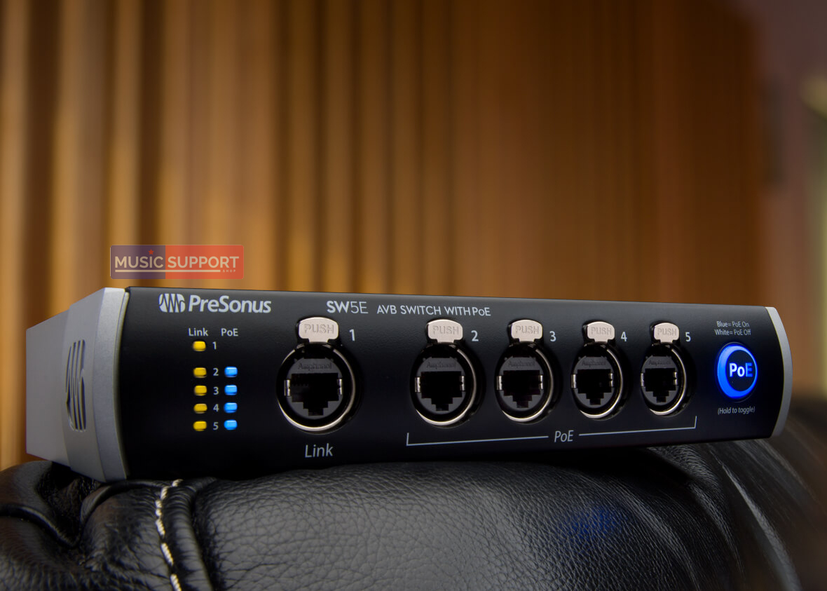 สวิตช์ AVB PreSonus SW5E