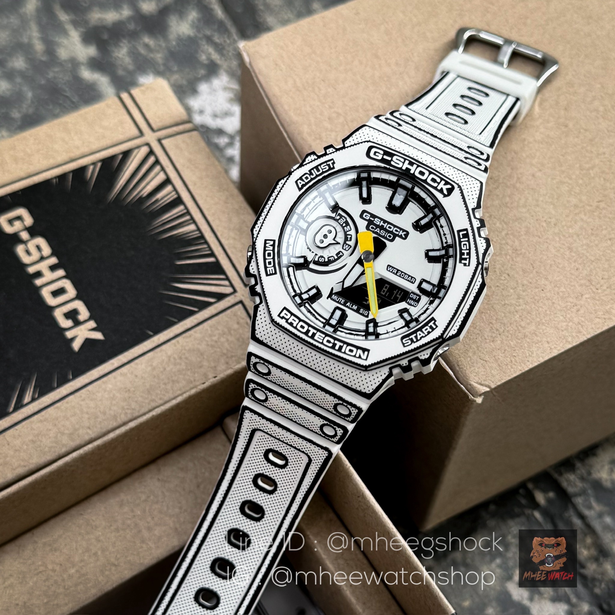 G-Shock White Manga 3D Sketch Limited Edition