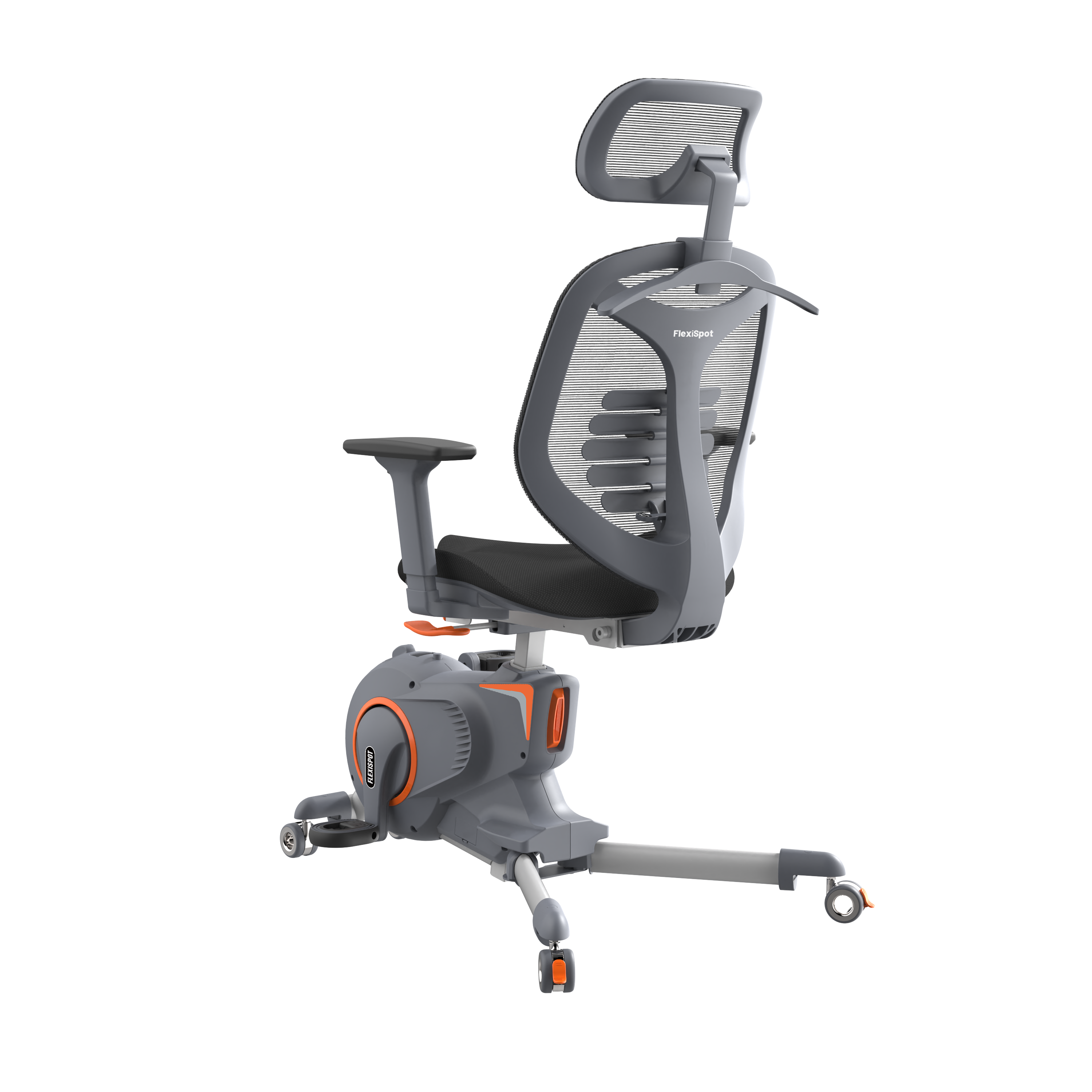 FlexiSpot by Essen จักรยานปั่นพร้อมเก้าอี้ทำงานเพื่อสุขภาพ รุ่น V10 - สีเทาดำ