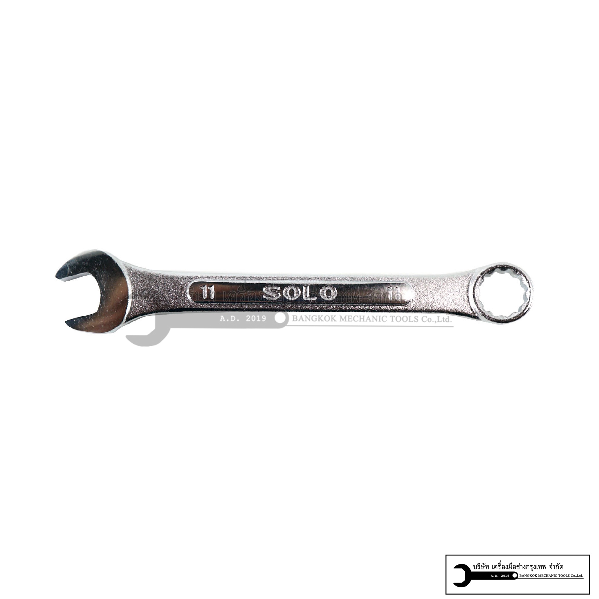 SOLO ประแจแหวนข้าง-ปากไต 11ตัว/ชุด รุ่น811-11