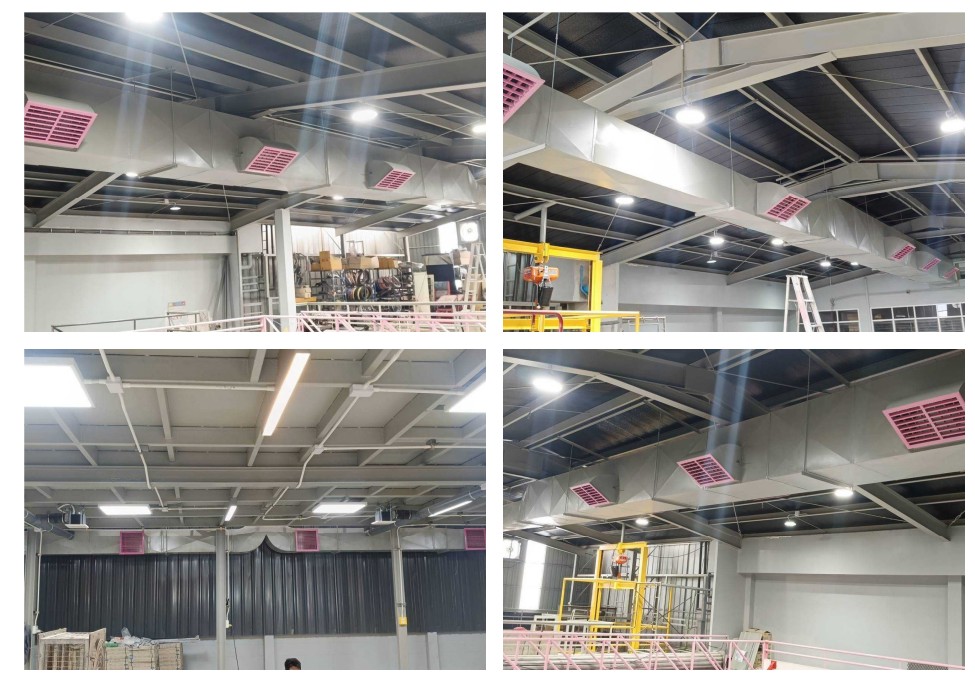 ผลงานการการออกแบบ ติดตั้งระบบระบายอากาศ แก้ไขปัญหาความร้อน