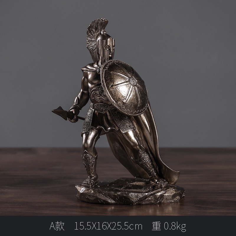 FAMITOSS ของแต่งบ้าน SPARTACUS SPARTAN MODEL นักขี่ม้า ขี่ม้า ของแต่งห้อง ของแต่งร้าน ของขวัญ