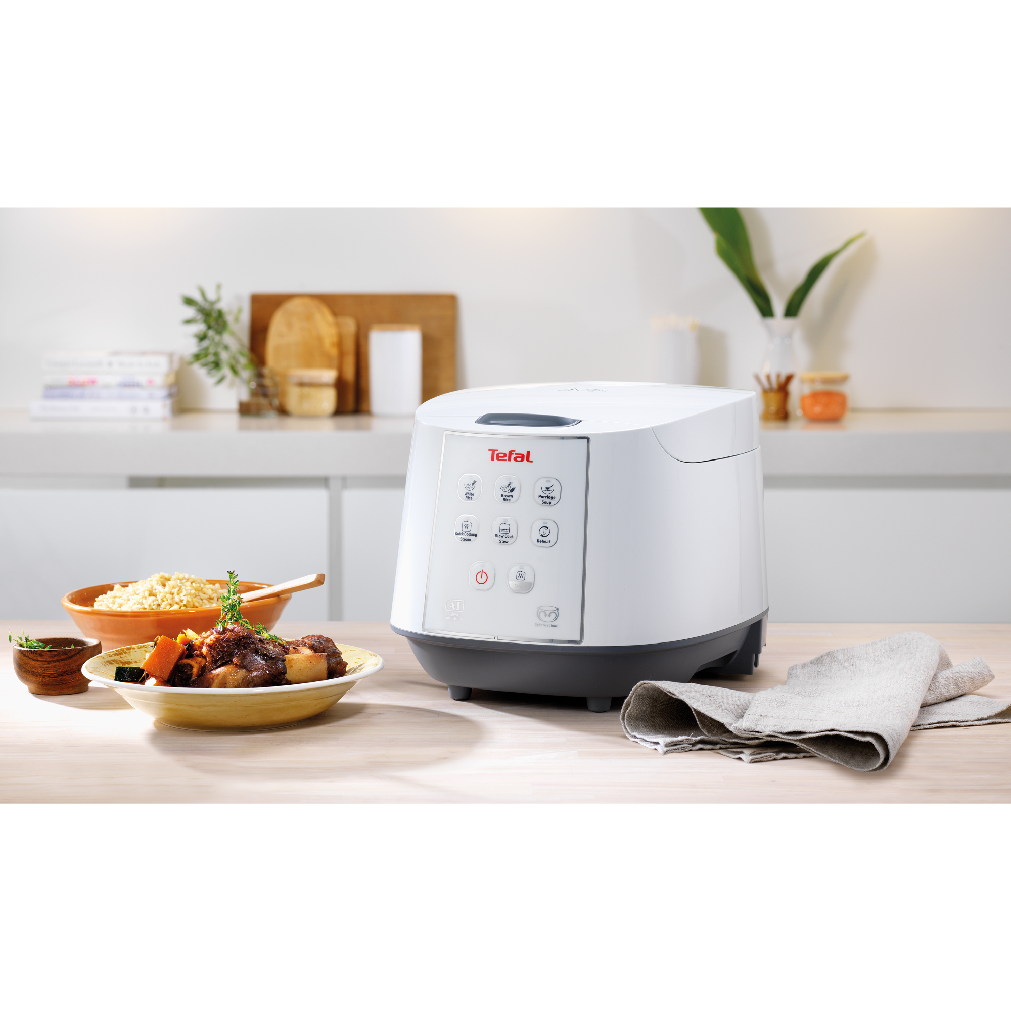 TEFAL หม้อหุงข้าว ดิจิตอล รุ่น RK732166 ความจุ 1.8 ลิตร กำลังไฟ 750วัตต์/ รับประกัน 2 ปี