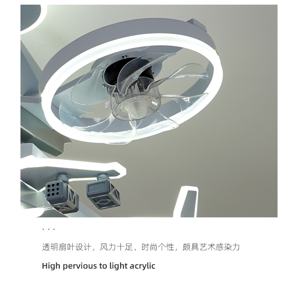 CT169A109 SOTMIA โคมไฟพัดลมเครื่องบิน พัดลมเครื่องบิน โคมไฟเครื่องบิน โคมไฟแต่งห้องเด็ก โคมไฟ โคมไฟห้องนอน