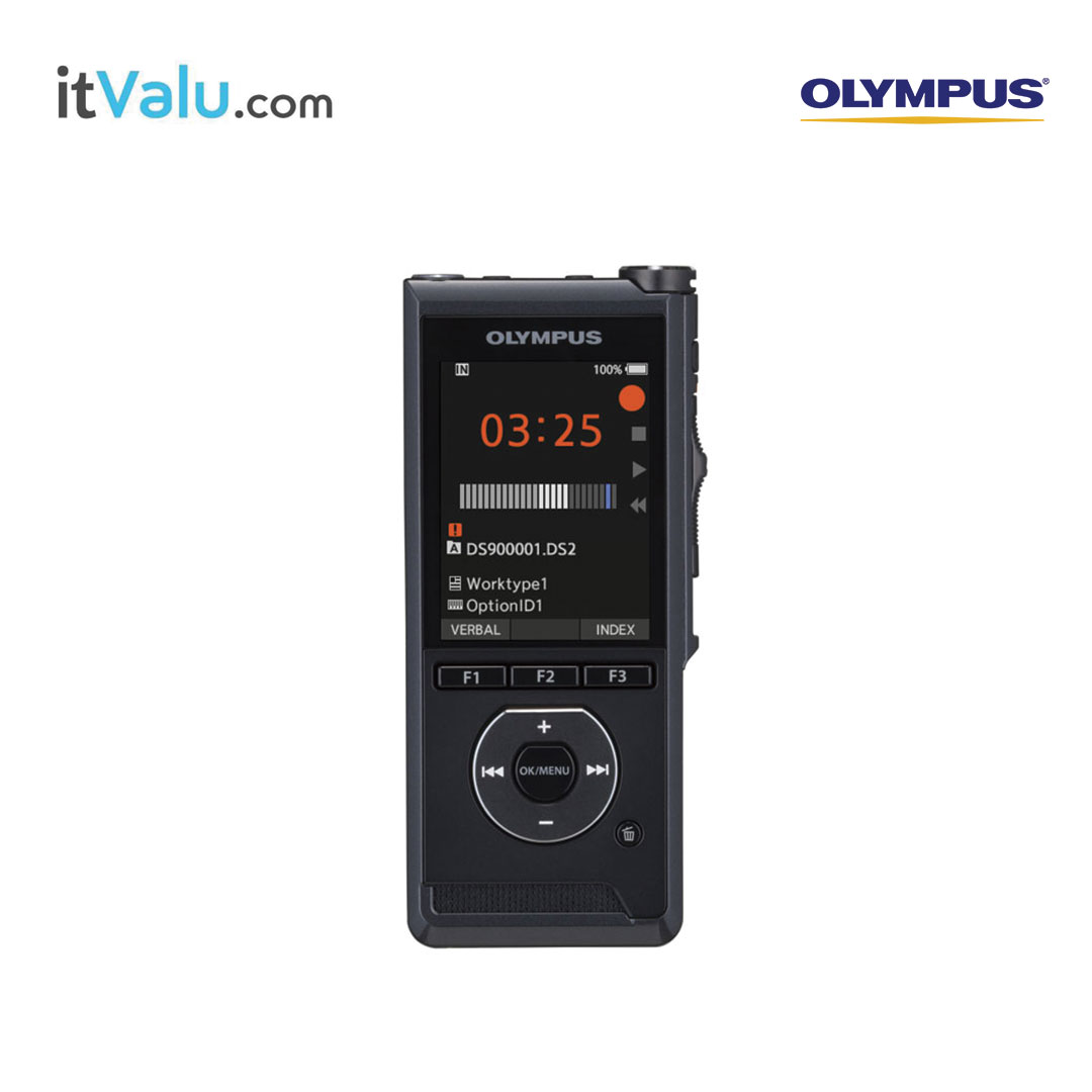 เครื่องบันทึกเสียง Olympus รุ่น DS-9000 (charge) หน้าจอ 2.4'' ความจุ 2GB ขนาด 120.8 x 49.8x18.6 mm