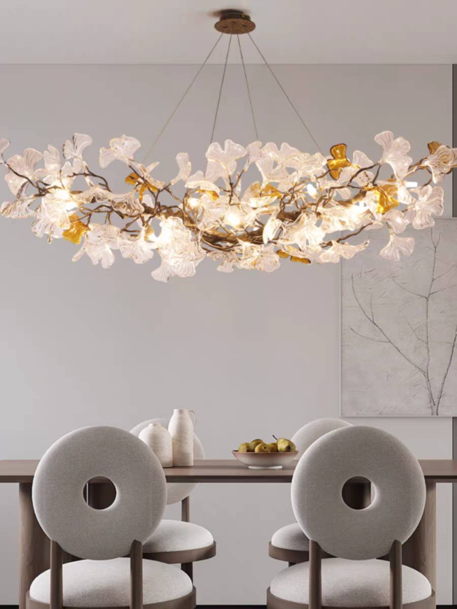 CT223A285 SOTMIA โคมไฟระย้า โคมไฟโมเดิร์น Chandelier Lighting ห้องทานอาหาร เคาน์เตอร์บาร์ ใบแปะก๊วย