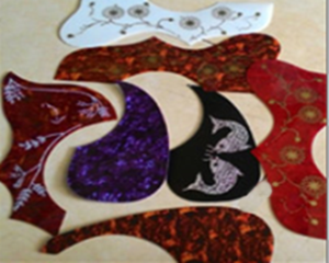 Acousitic Pickguard ปิ๊กการ์ดกีต้าร์โปร่ง สีดำ