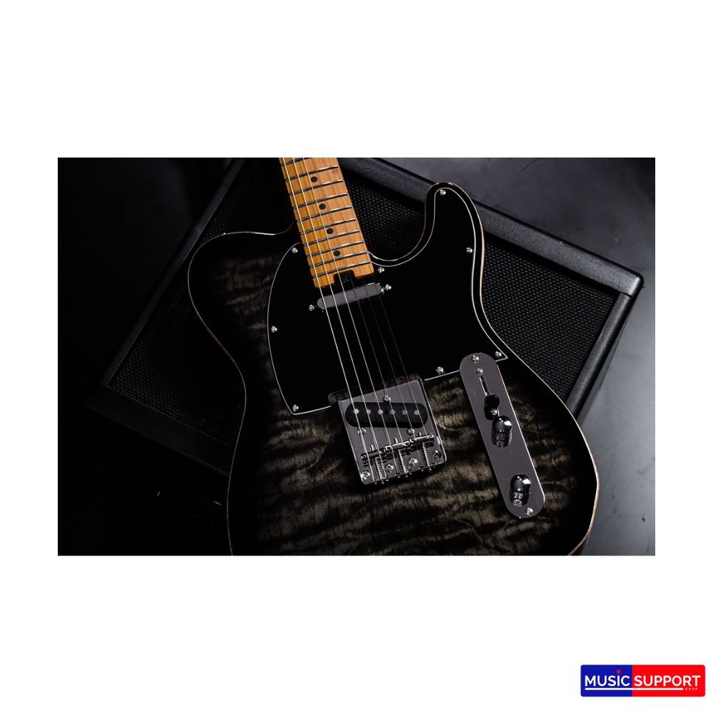 Soloking MT-3 Custom Roasted Maple FB Binding 22-SS Quilted