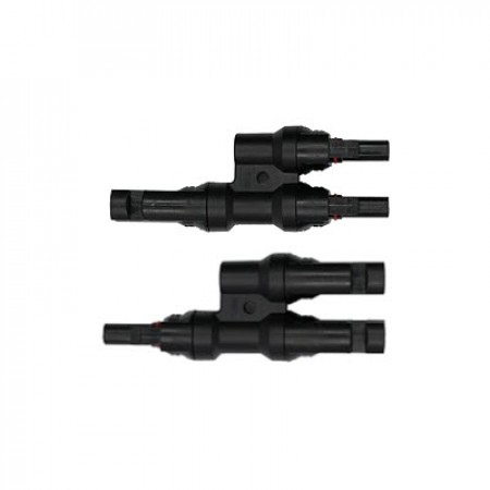 Link CB-1004 MC4 Y Branch, 2 to 1 Connector (Pair), 1500V, 30A, TUV Standard, (2.5 mm², 4.0 mm² and 6.0 mm²)