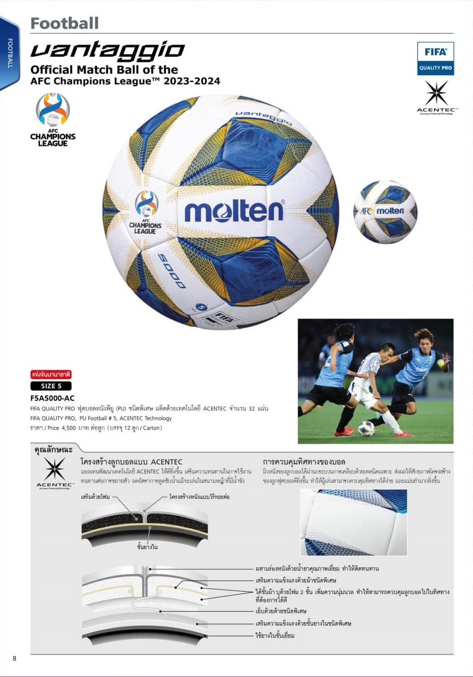 FOOTBALL molten catalog 2024 Keelarianthong Inspired by