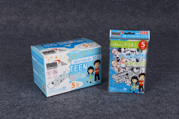 หน้ากากอนามัยเด็ก YAMADA SAFETY FIRST รุ่น 3030 Teen ( มีจำนวน 5 ชิ้น / แพ็ค )
