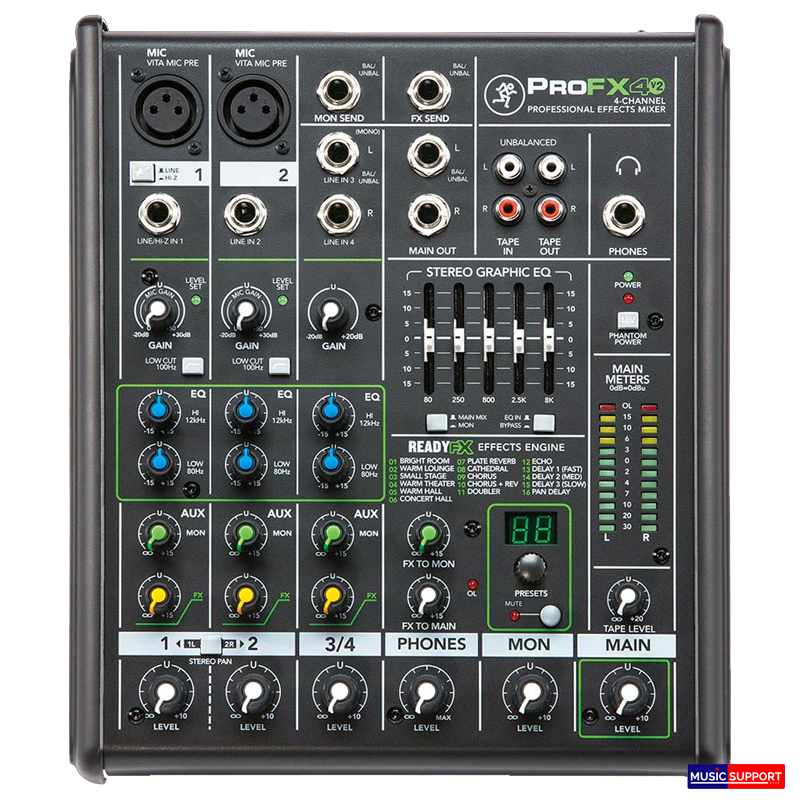 มิกเซอร์ PROFX4V2 Conpact Effects Mixer
