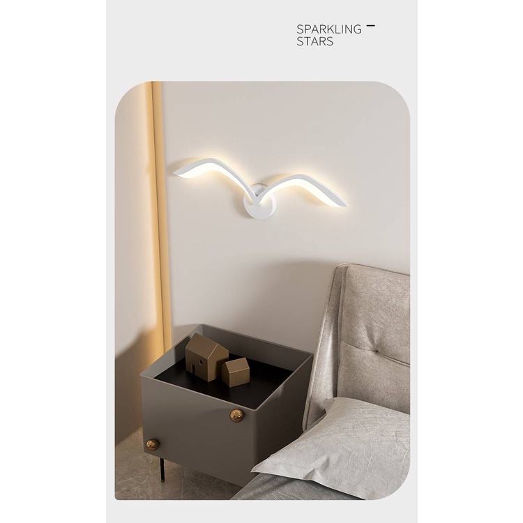 CT138A067 SOTMIA นกติดกำแพง ของตกแต่งบ้าน ของตกแต่งกำแพง ไฟติดกำแพง