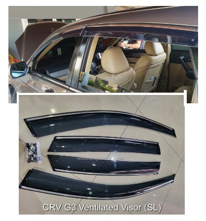 กันสาด CRV Modulo Style 2007-2012