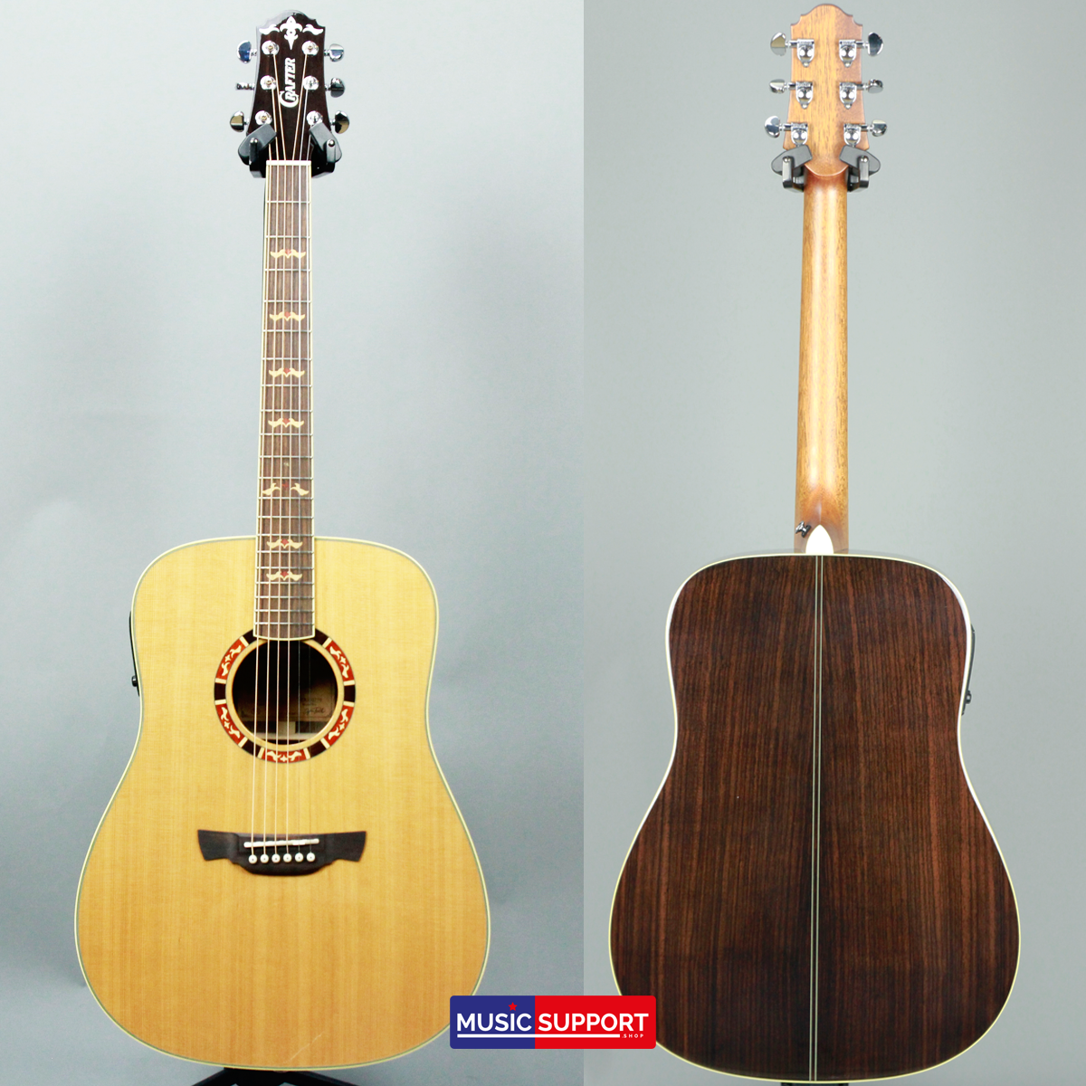กีตาร์โปร่งไฟฟ้า Crafter STG D-18E N-EQ /DX BAG