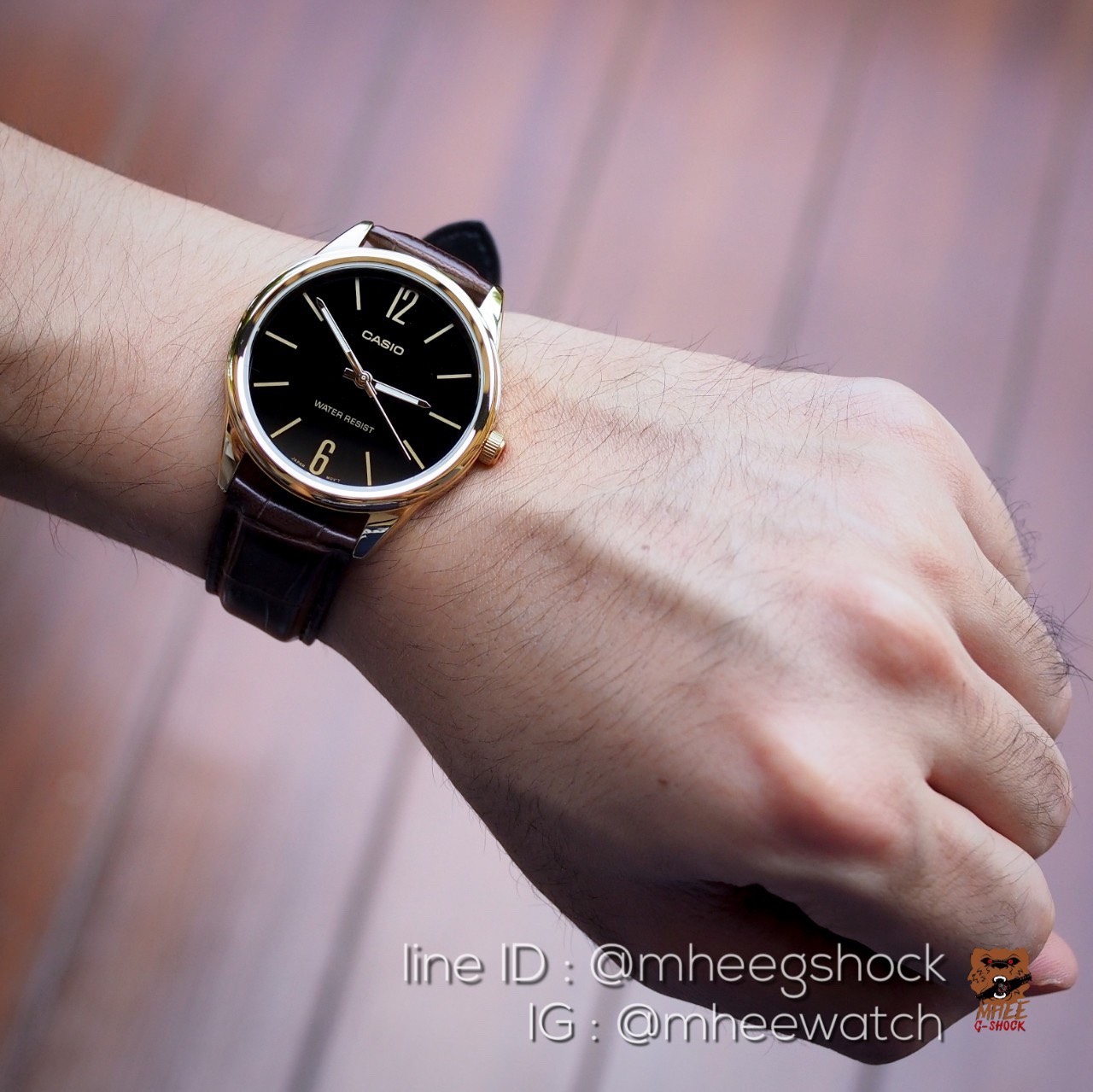 Casio Leather Vintage Gold Black