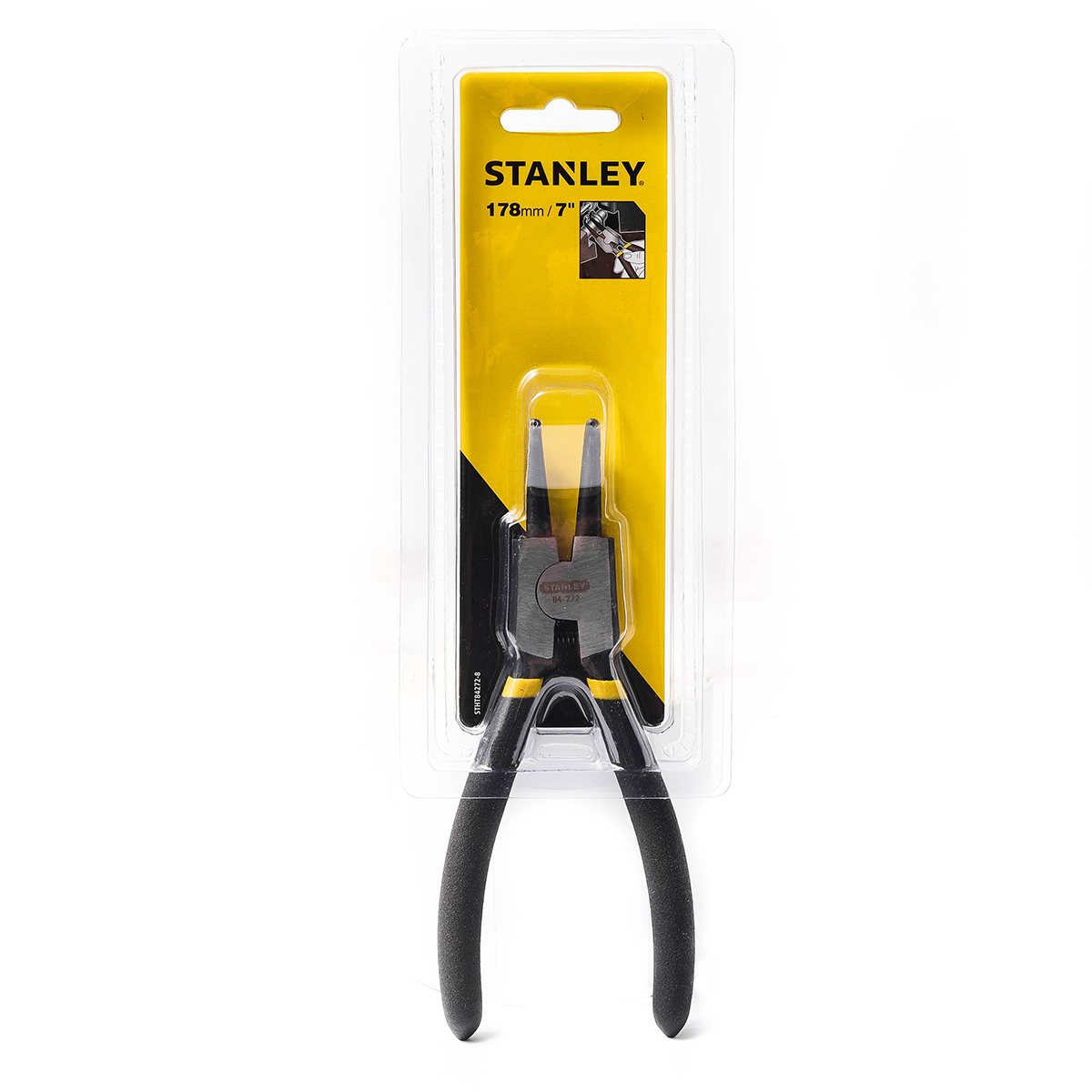 STANLEY คีมถ่างแหวน คีมหนีบแหวน ปากตรง ปากงอ ขนาด 7 นิ้ว