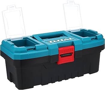 TOTAL กล่องเครื่องมือช่าง บานพับล๊อค ชนิด พลาสติก ขนาด 14 นิ้ว รุ่น TPBX0141