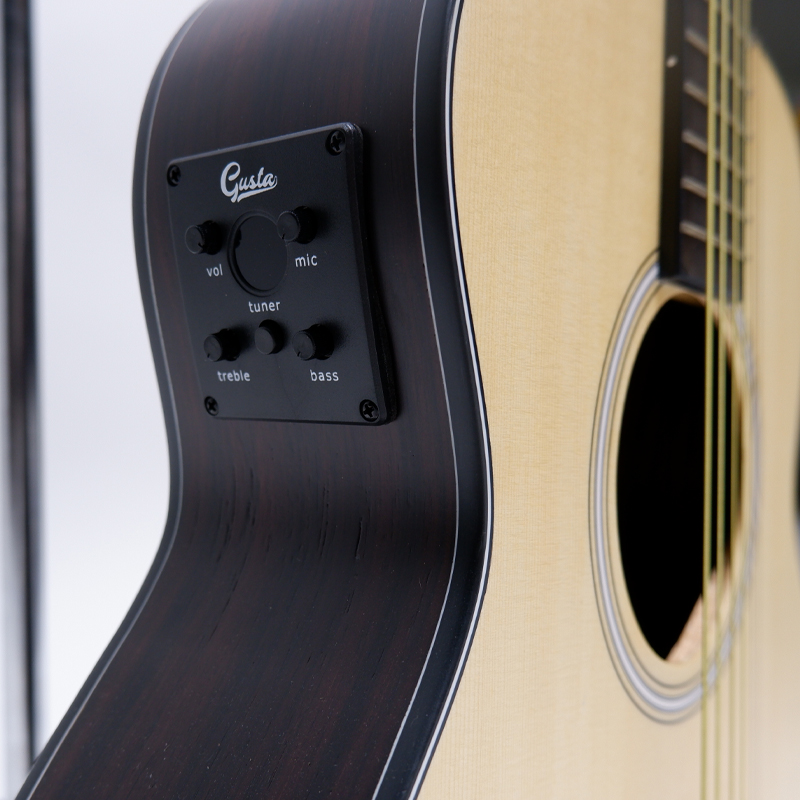 กีต้าร์โปร่งไฟฟ้า Gusta Mini 3E II