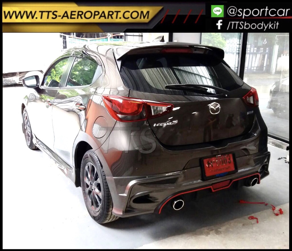 ชุดแต่ง Mazda2 2017 2018 2019 5ประตู STROM, สเกิร์ตรอบคัน Mazda2 Skyactiv มาสด้า2 แต่งสวย