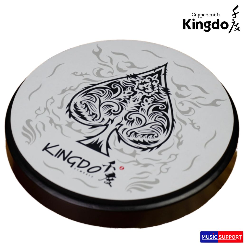 kingdo แผ่นซ้อมกลอง Practice pad 6" ลายโพธิ์ดำ