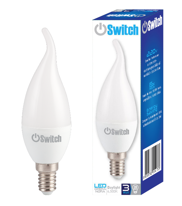 LED Opera Nora 3w Daylight E14