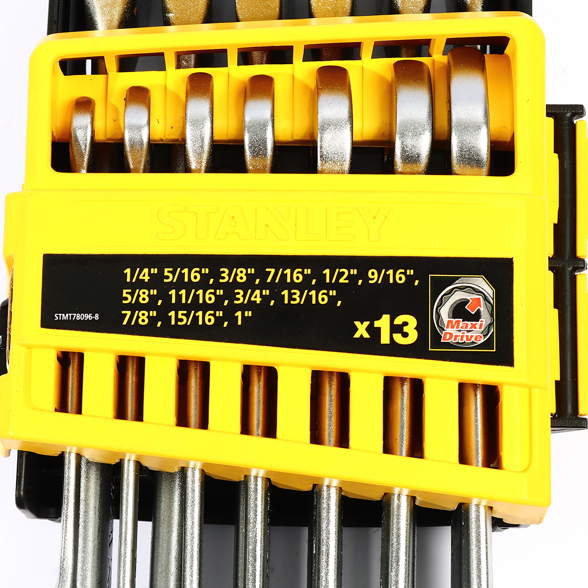 STANLEY ชุดประแจแหวนข้างปากตาย 13 ชิ้น รุ่น CWB ขนาด 1/4″-1″ รุ่น STMT78096