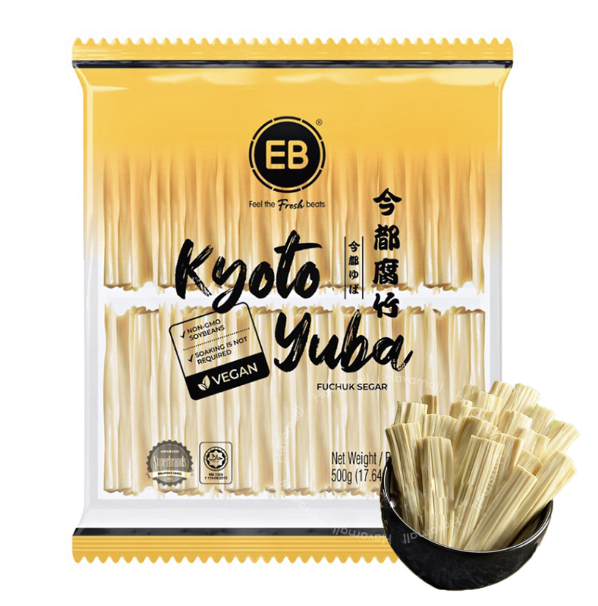 EB KYOTO YUBA ฟองเต้าหู้ในน้ำซุป 500G