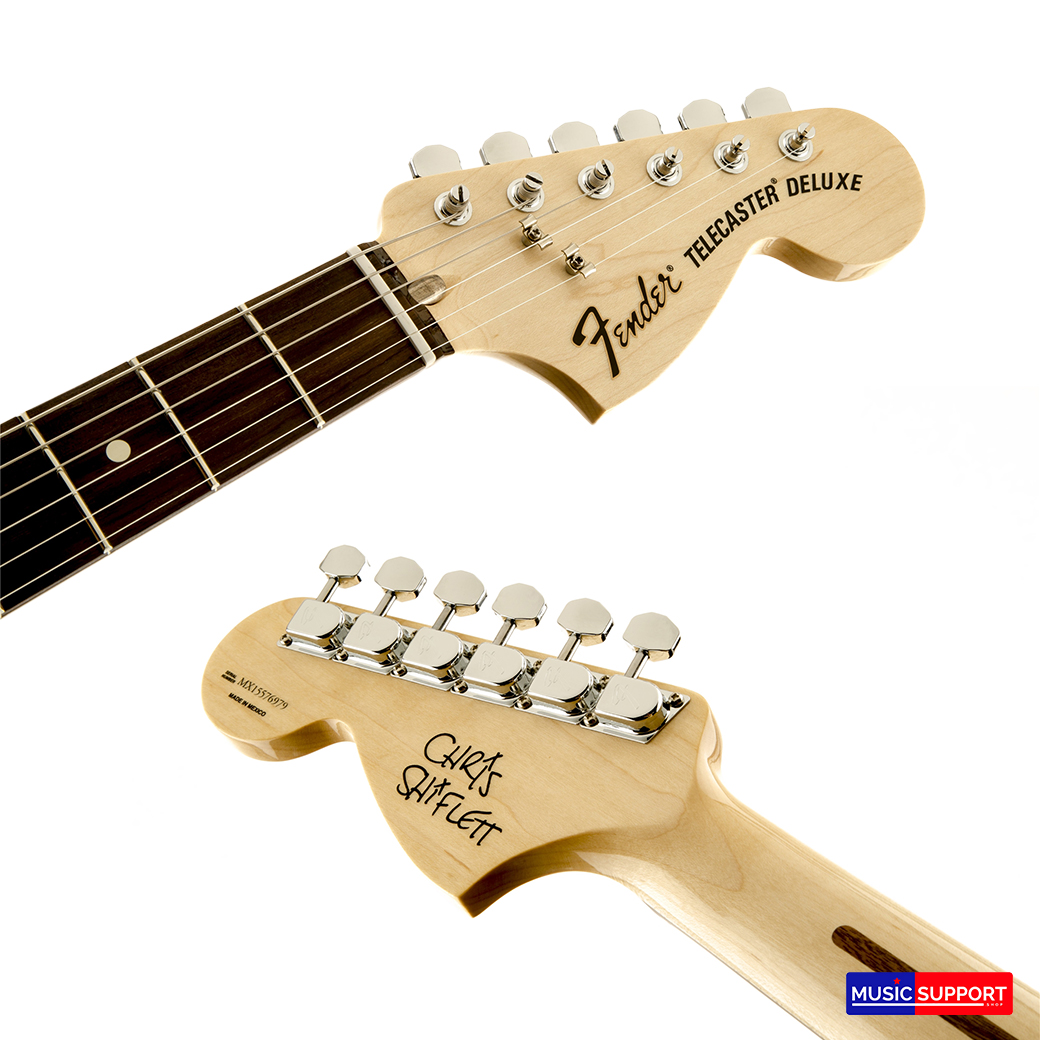 กีตาร์ไฟฟ้า Fender Chris Shiflett Telecaster Deluxe Shoreline Gold w/ Hard Case