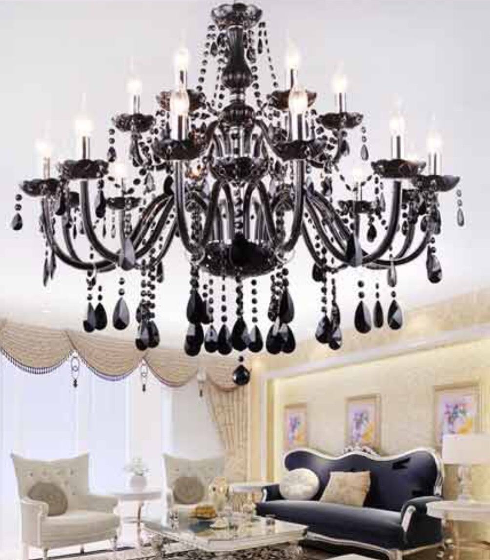 CT001A017 SOTMIA โคมไฟระย้าสีดำ chandelier modern โคมไฟเพดาน โคมไฟระย้า โคมระย้า โคมไฟเชิงเทียน โคมระย้าวินเทจ