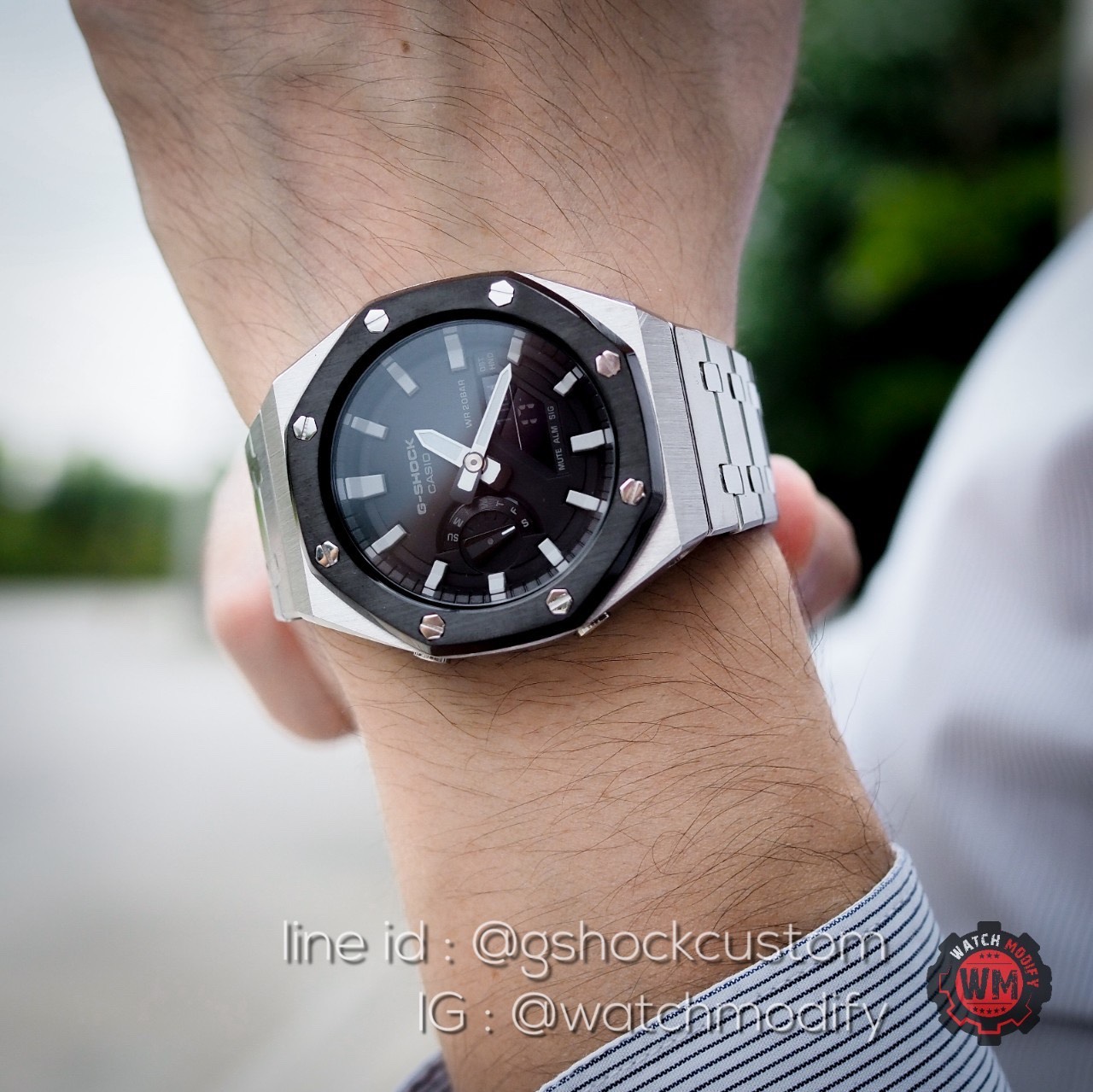 Casioak Ga-2100 หน้าAP Stainless two tone (สีใหม่ล่าสุด)
