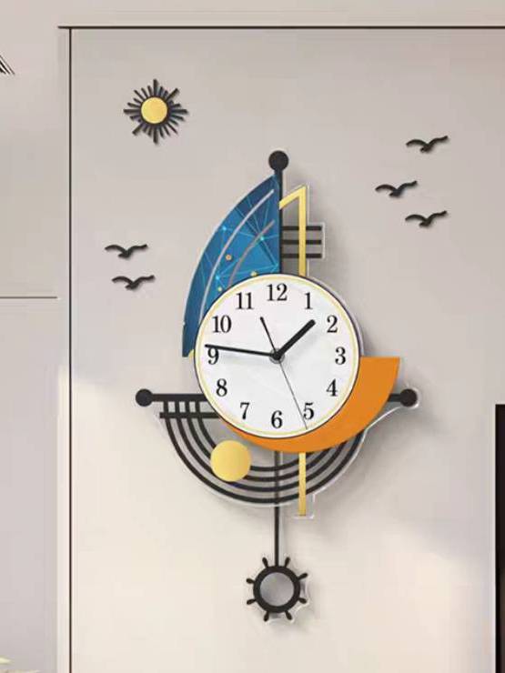CT208C039 INTERY นาฬิกาติดผนัง นาฬิกามงคล เรือใบ WALL CLOCK WALL DECOR