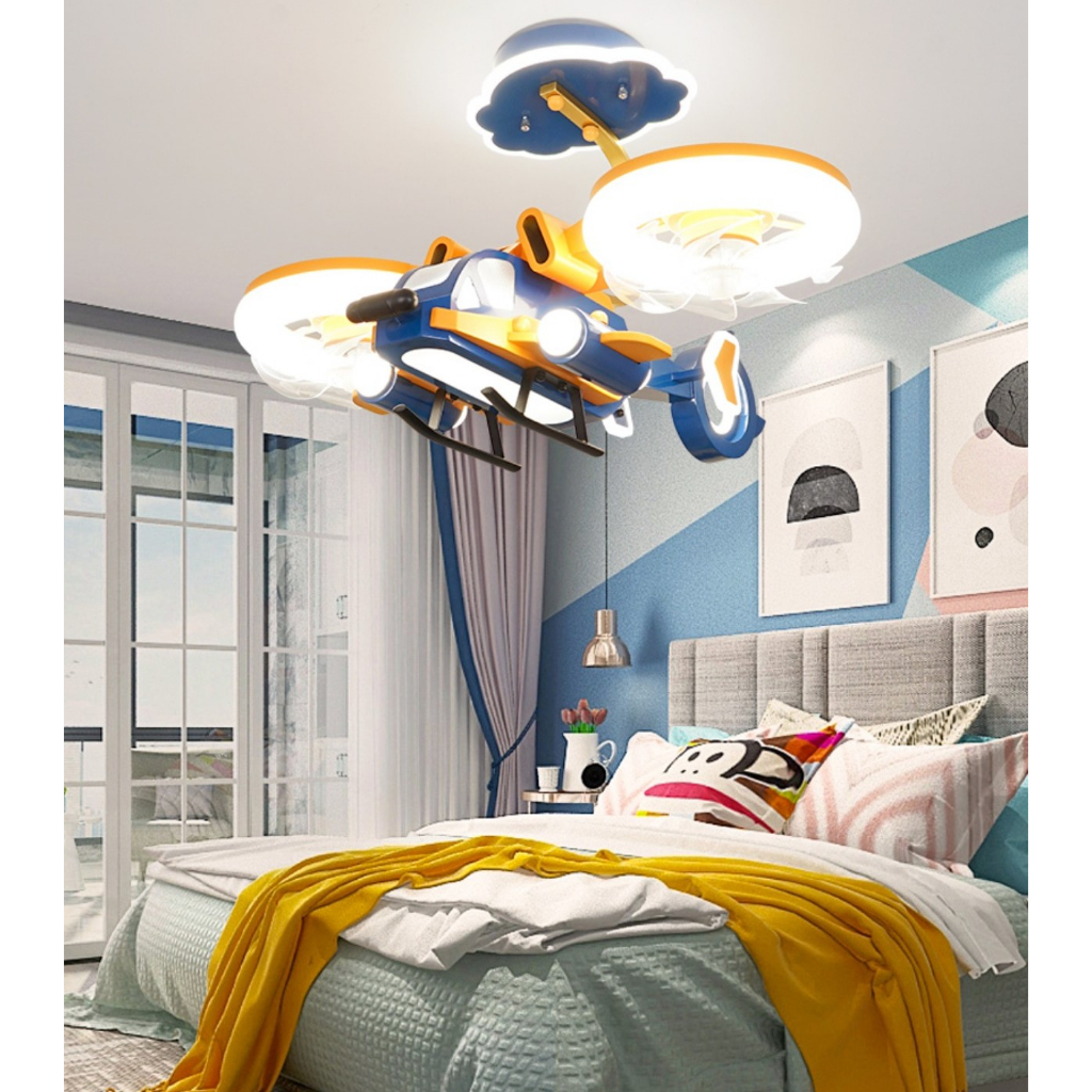 CT169A114 SOTMIA โคมไฟเครื่องบิน โคมไฟพัดลมเครื่องบิน พัดลมเครื่องบิน โคมไฟแต่งห้องเด็ก โคมไฟ โคมไฟห้องนอน