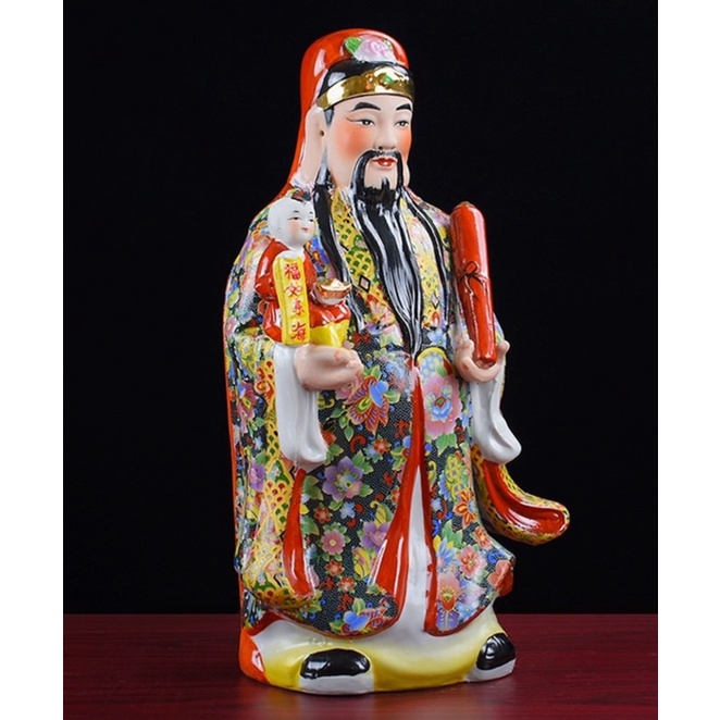 CT124B081 HAOYUN #ฮกลกซิ่ว ยกเซ็ท เทพจีน เทพเจ้าแห่งความสมบูรณ์ เทพเจ้าจีน Hog Xiu เสริมฮวงจุ้ย Hok Lok Siew