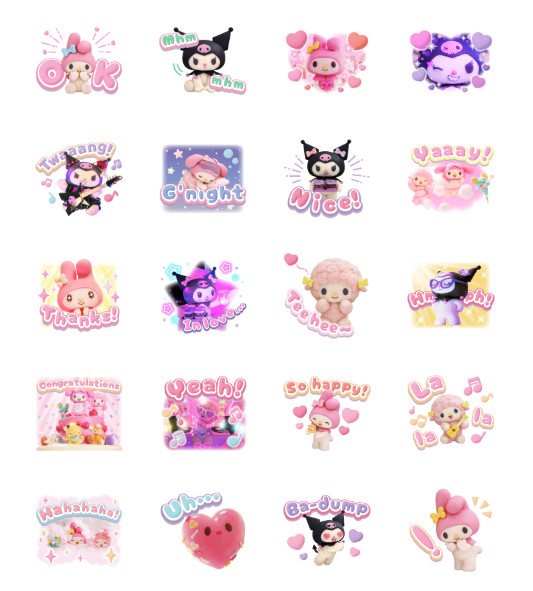ขายสติกเกอร์ไลน์ My Melody & Kuromi