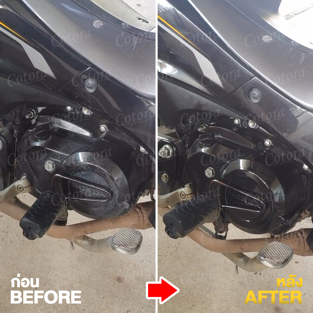 🕋 Cotora สเปรย์เคลือบเงารถ ฟื้นฟู บำรุง คอนโซล ยาง รถยนต์ มอไซ พลาสติก ไฟเบอร์ หนัง ห้องเครื่อง กันน้ำ รังสี UV